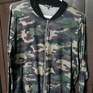 Very cute and soft Camo Bomber Jacket